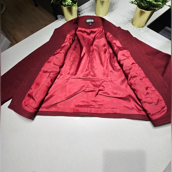 NWOT L'OFFICIEL Splendide blazer en laine pur à 100% bien doublé - Picture 6 of 10